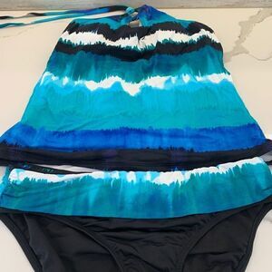 A.N.A. Tankini Bathing Suit 2 piece sz 10/12